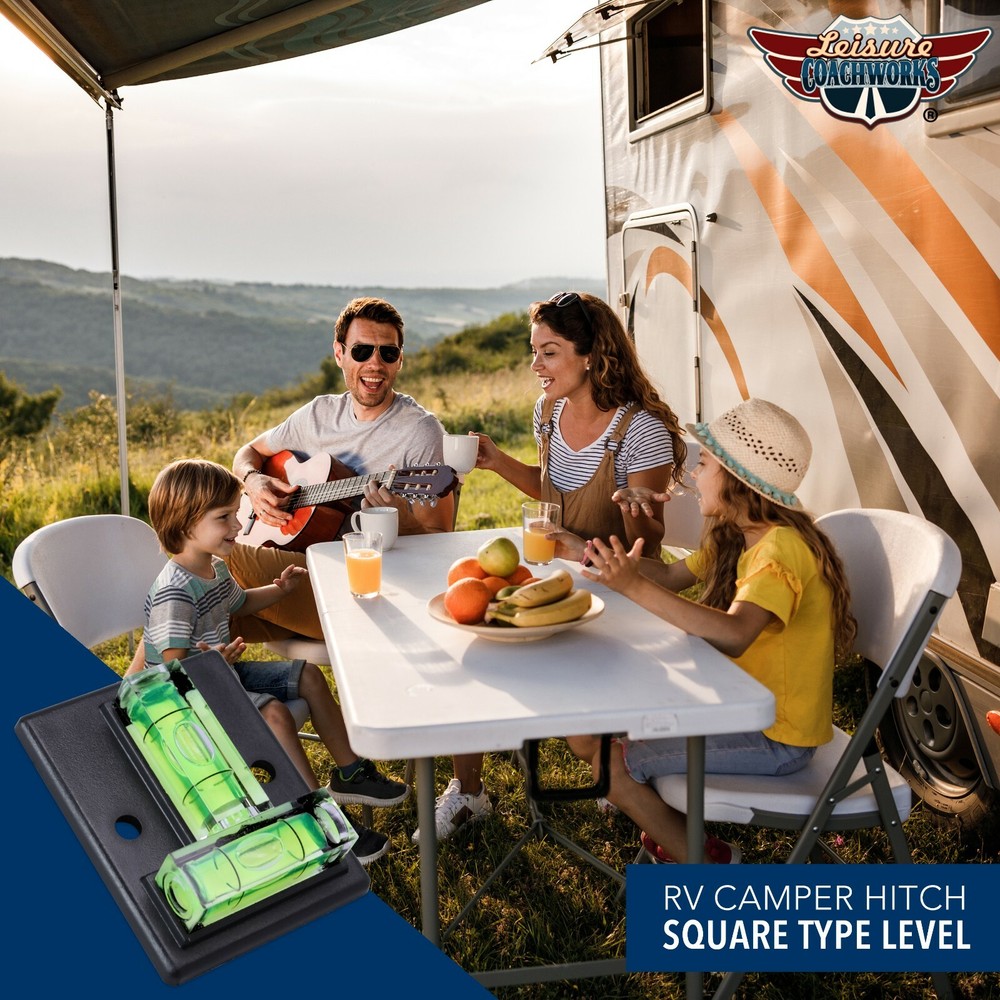 Multi Use Square T Bubble Level DURABLE Cross Check Leisure Coachworks 4 PACK
