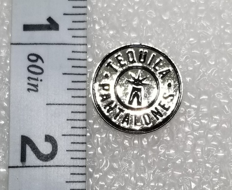 Pantalones Tequila Silver Tone Lapel Hat Pin