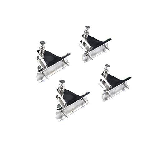 Bimini Top Deck Hinges Fitting Concave Base Hardware with Quick Pins 4 Packs