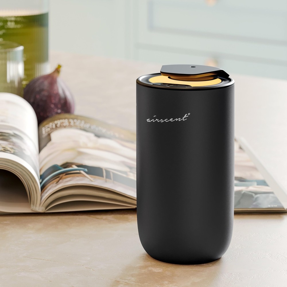 The AirScent Mini Waterless Diffuser for Homes, Small, Titanium Black