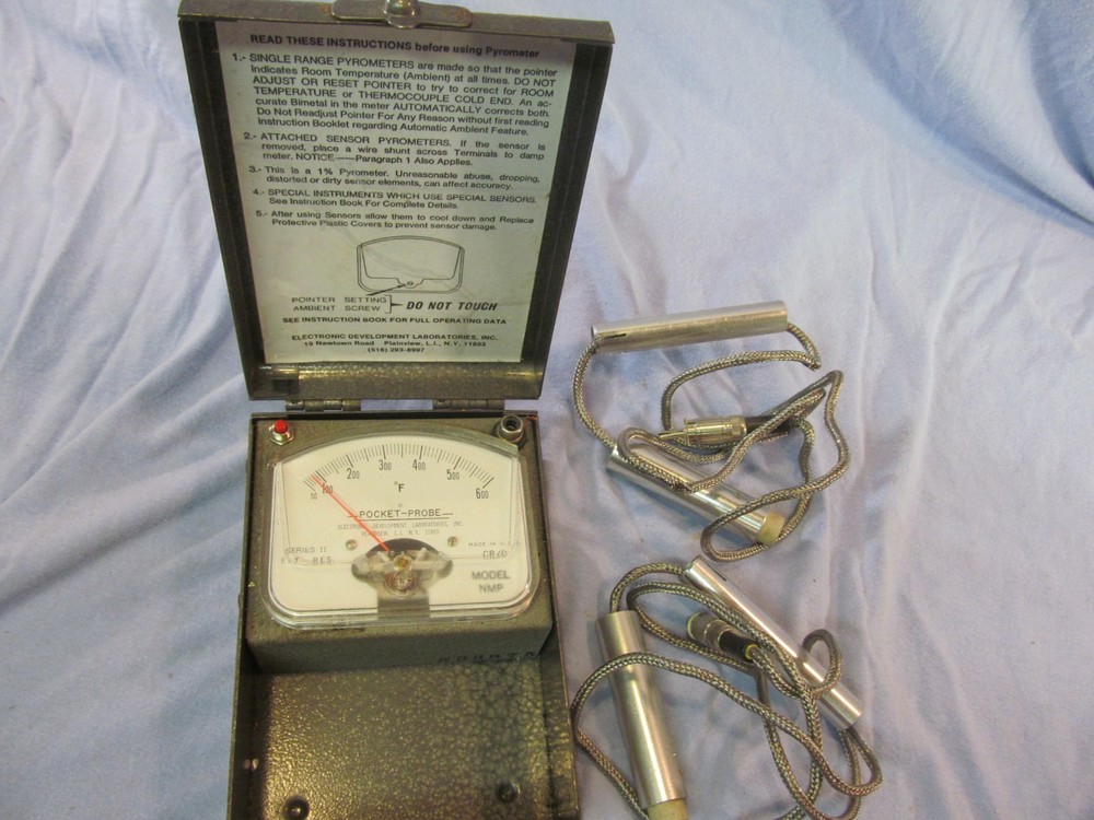 ELECTRONIC DEVELOPMENT LABORATORIES POCKET PROBE PYROMETER MODEL NMP