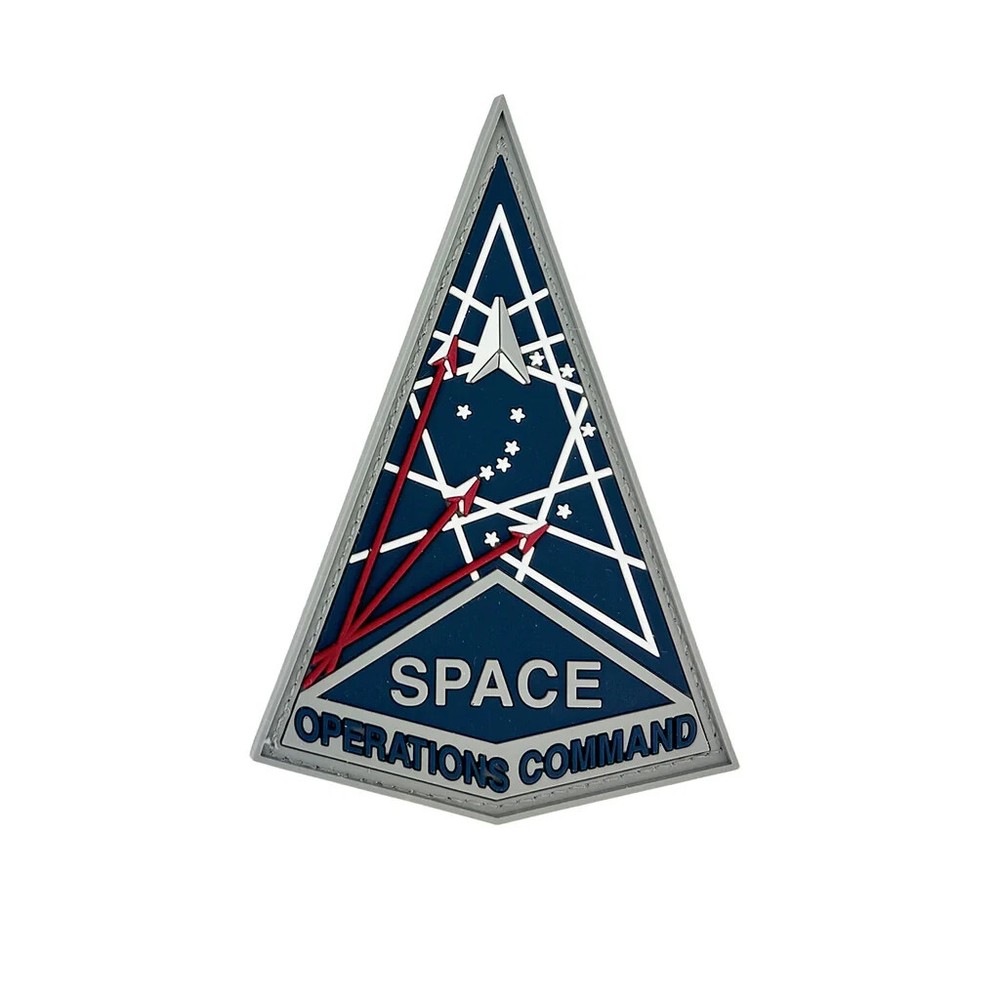 U.S. SPACE FORCE PVC PATCH SPACE OPERATIONS COMMAND WITH HOOK