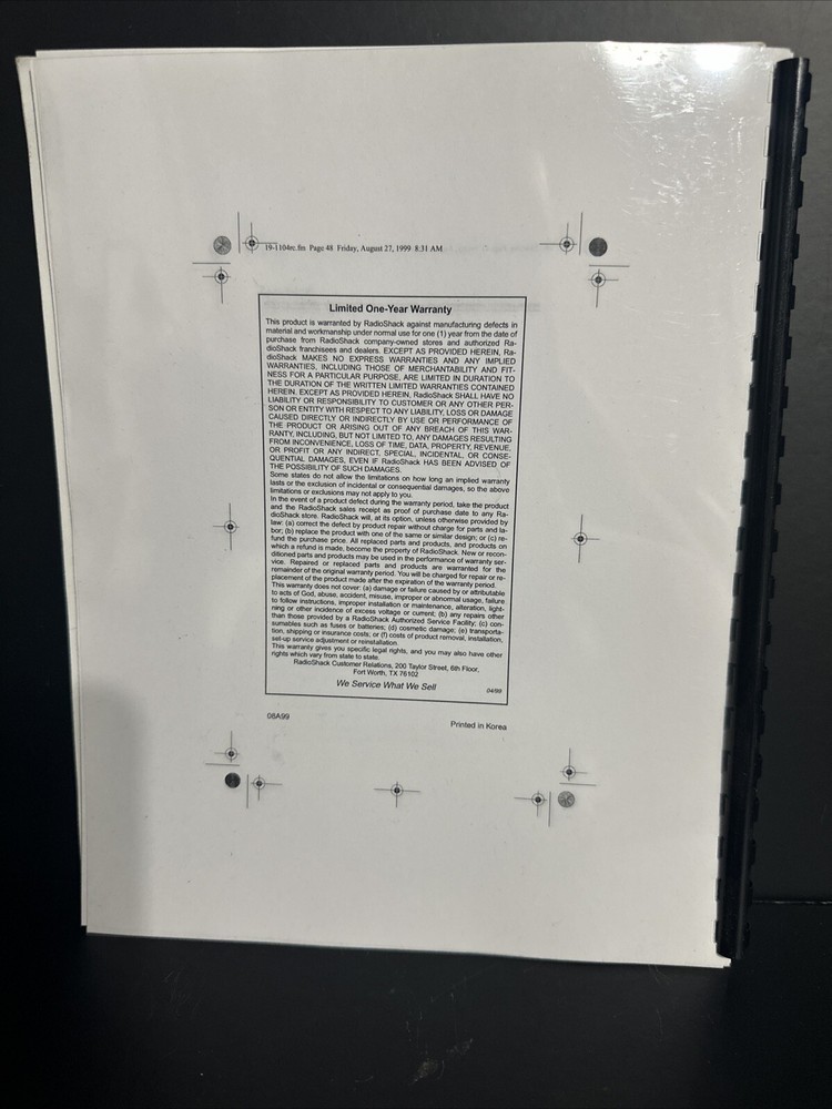 RADIO SHACK HTX-400-INSTRUCTION OPERATING MANUAL