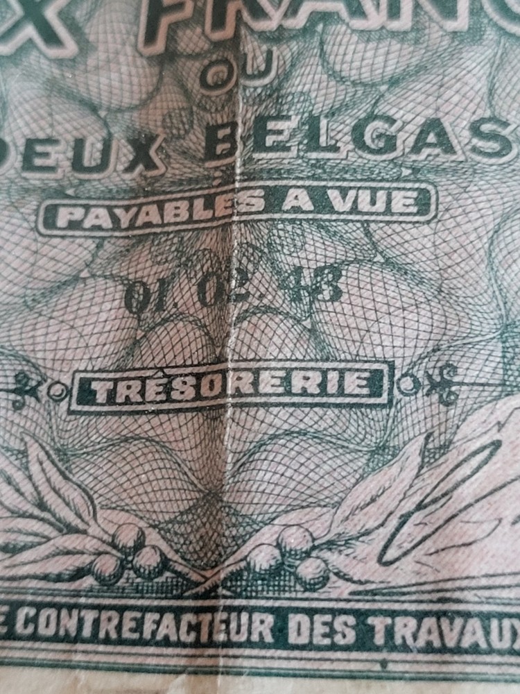 BELGIUM, 10 FRANCS, P#122, 1943