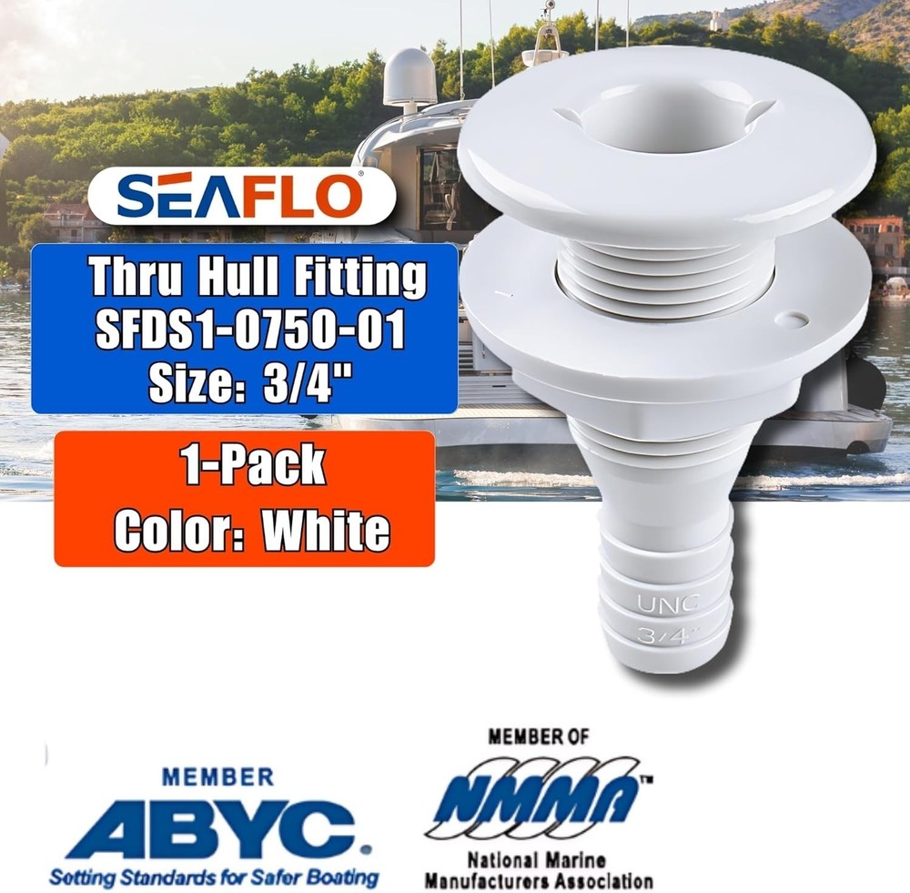 Durable 3/4" Polypropylene Hose Fitting - Compact & Lightweight Design