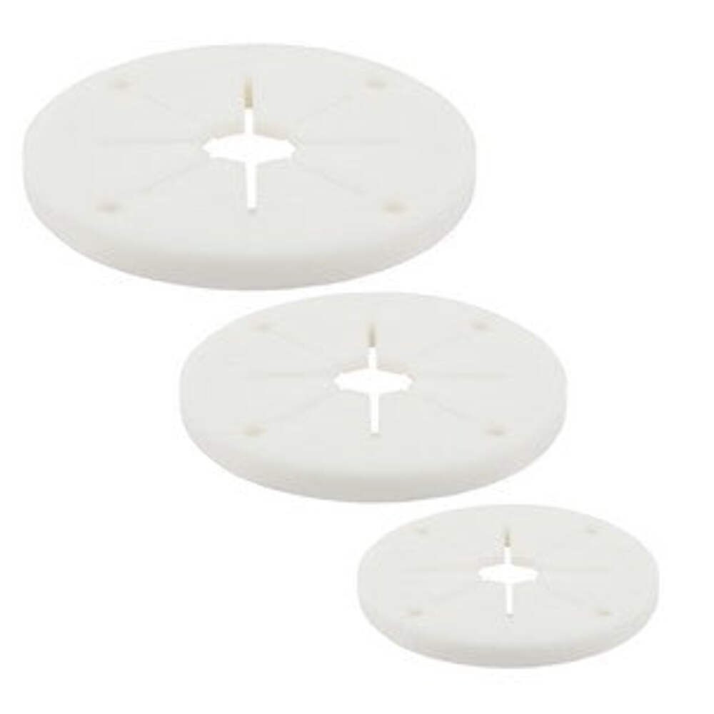 WHITECAP 3907WP White Rubber Utility Grommets 4"