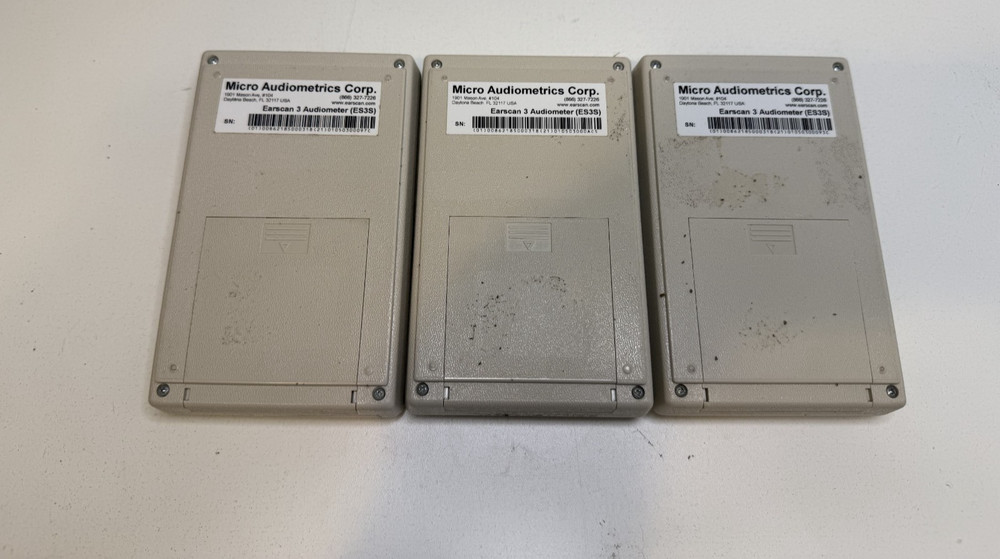 Micro Audiometrics Earscan 3 Screening Audiometer- 3 pack