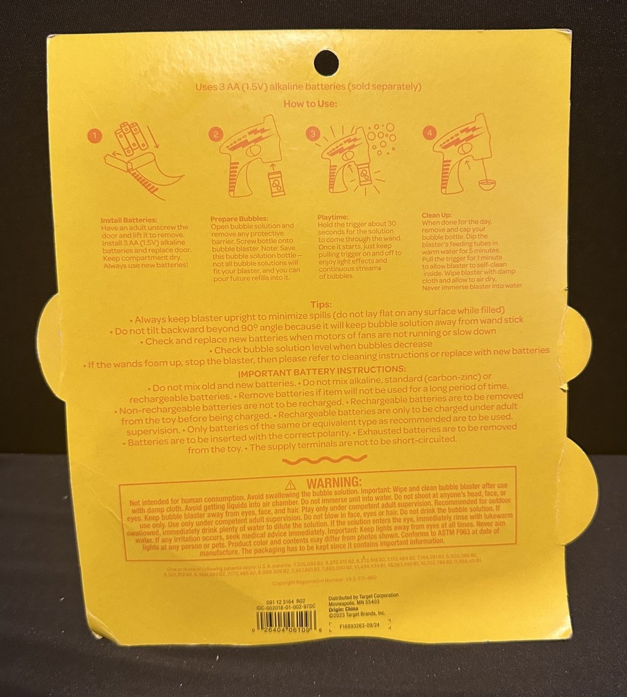 Sun Squad Lightning Bubble Blaster