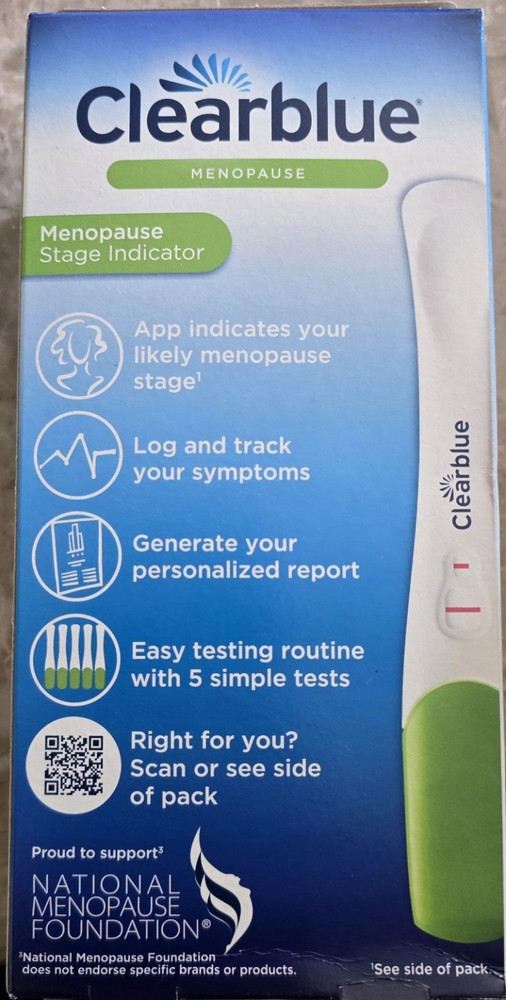 3 (THREE) Clearblue Menopause Stage Indicator 5 Test Sticks UNOPENED BOXES