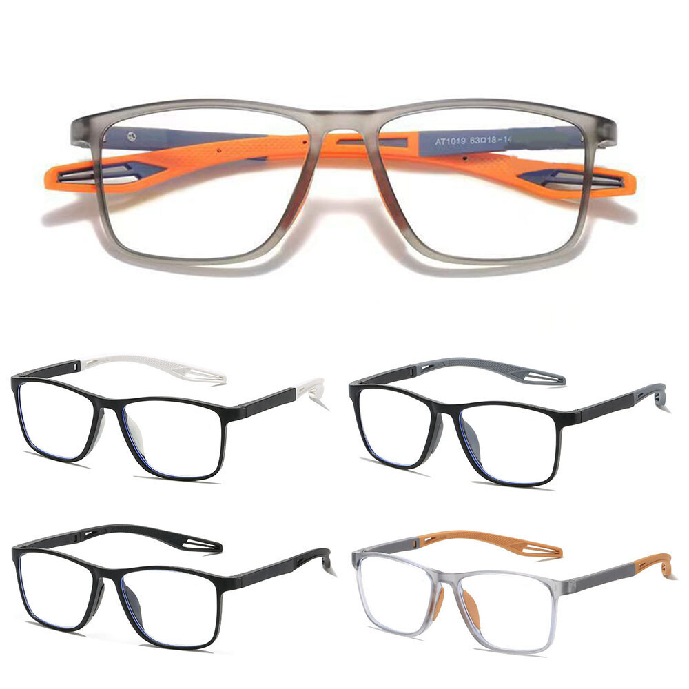 Reading Glasses +4.5 +5.0 +5.5 +6.0 Optical Lens Black/Red Plastic Frame Reader