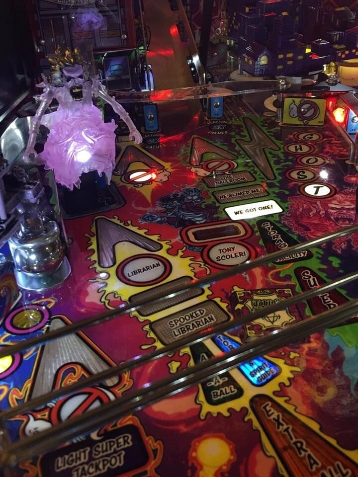 Ghostbusters GB Pinball Machine LIBRARIAN LED Mod Stern