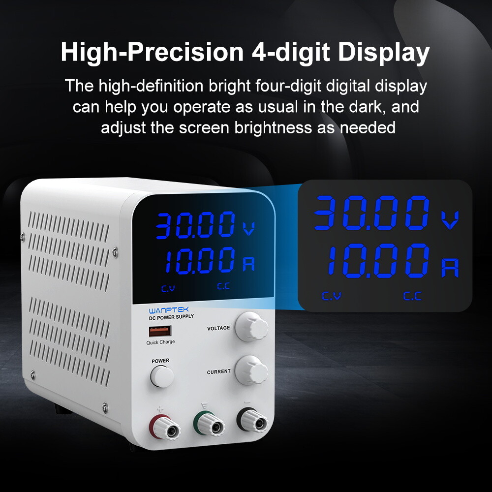 30V 10A Laboratory adjustable DC power supply Variable LCD display precision