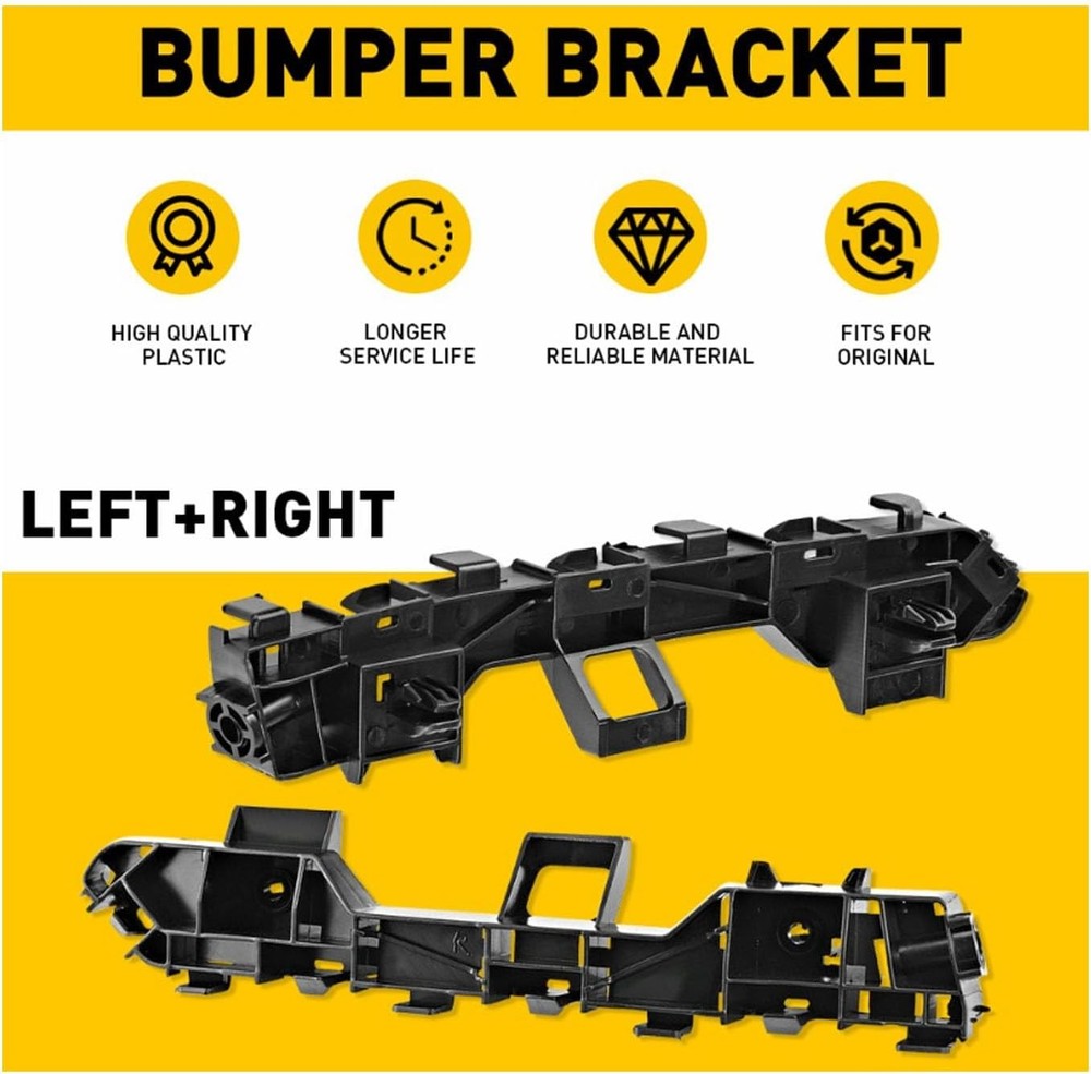 2 PCS Front Bumper Bracket Replacement Front Left Driver and Right Passenger Sid