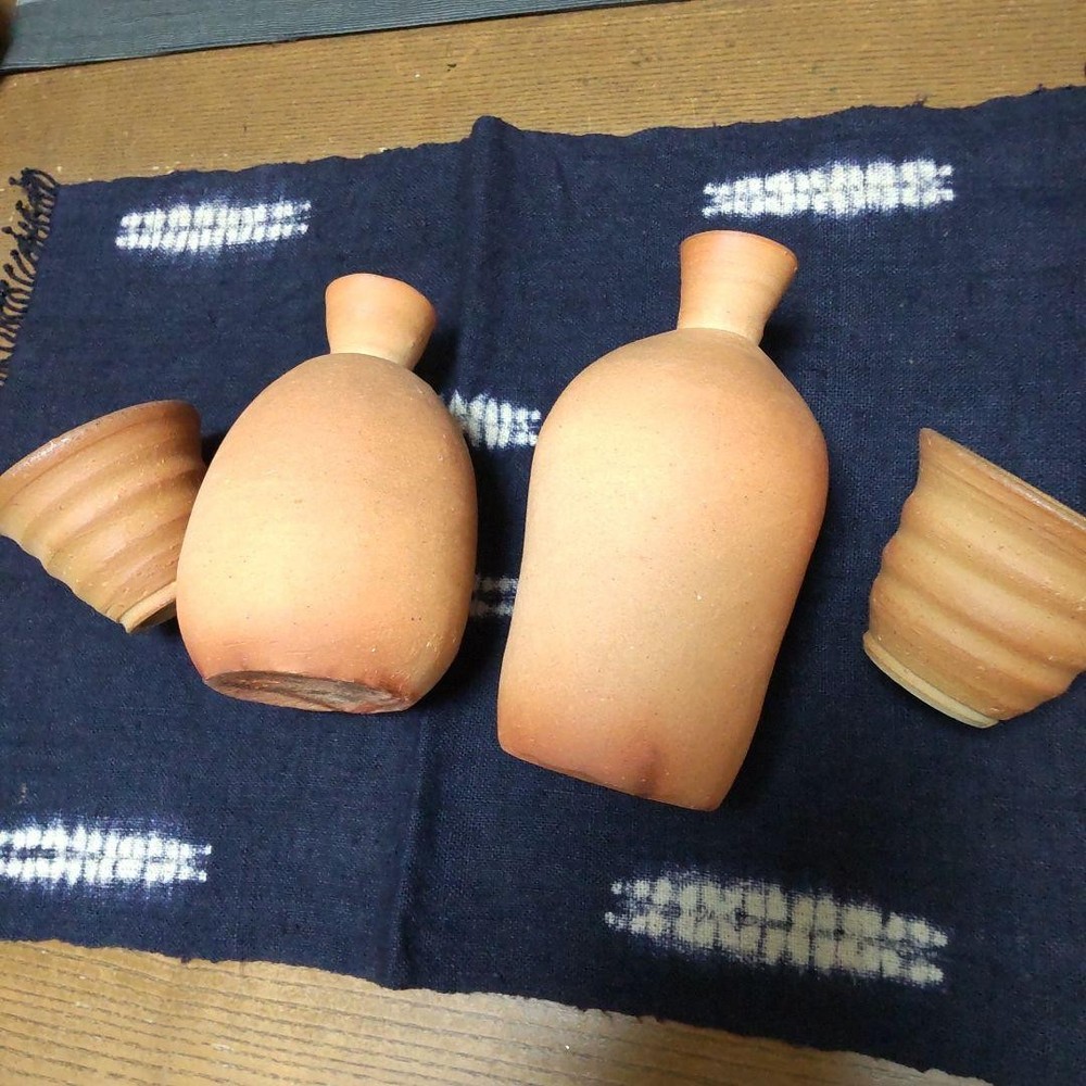 Sake set Bizen ware 101