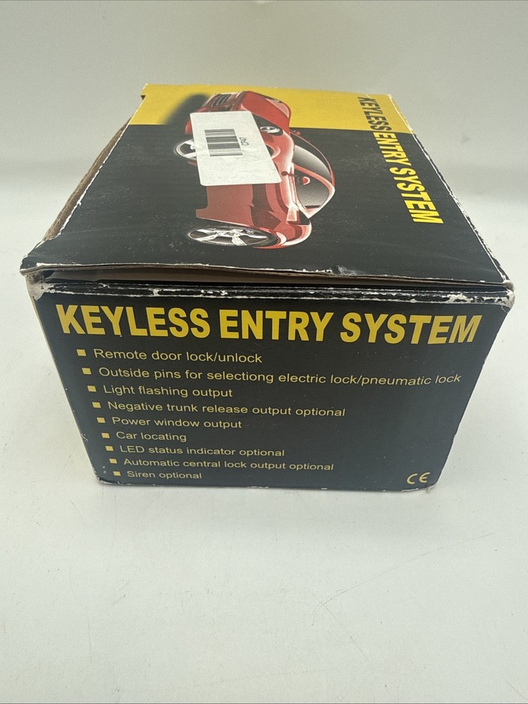 Keyless Entry System, With Remote, Open Box, Unused