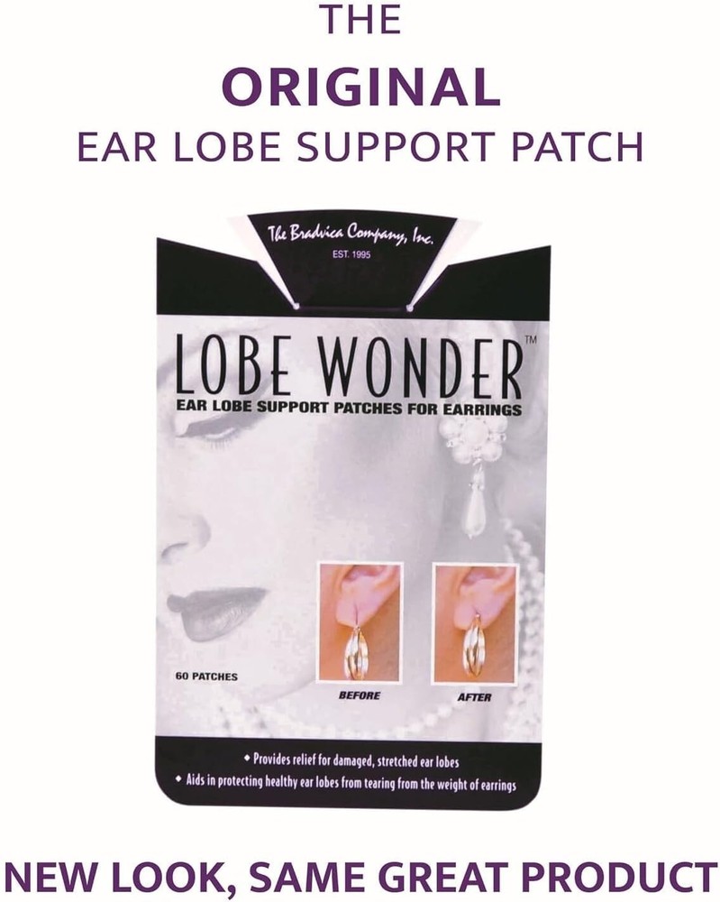 Earlobe Protector Patches - Comfortable Support for Stretched Piercings, 120 Pcs