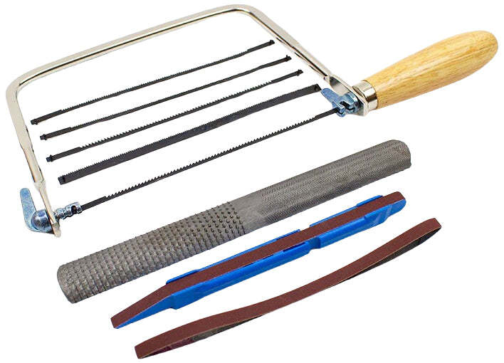 Excel 8-Piece Model Builders Tool Set - Includes Coping Saw with Blades, Hand...