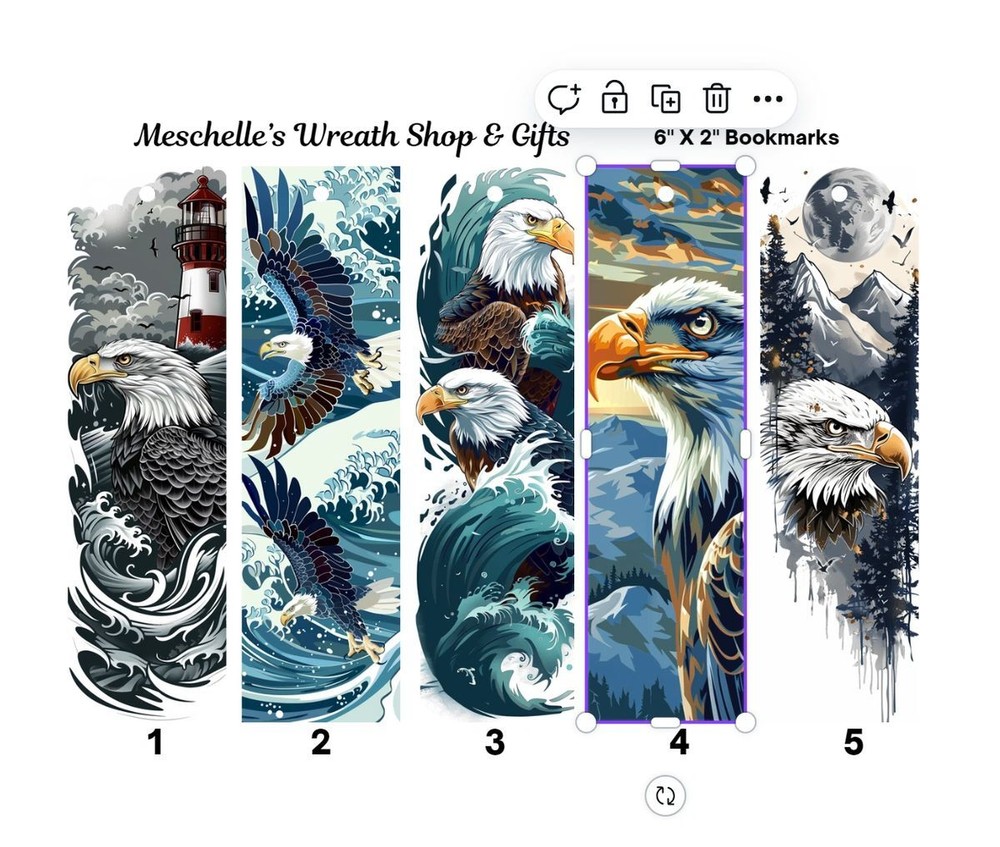 Eagle Big Bird Themed Bookmarks 3