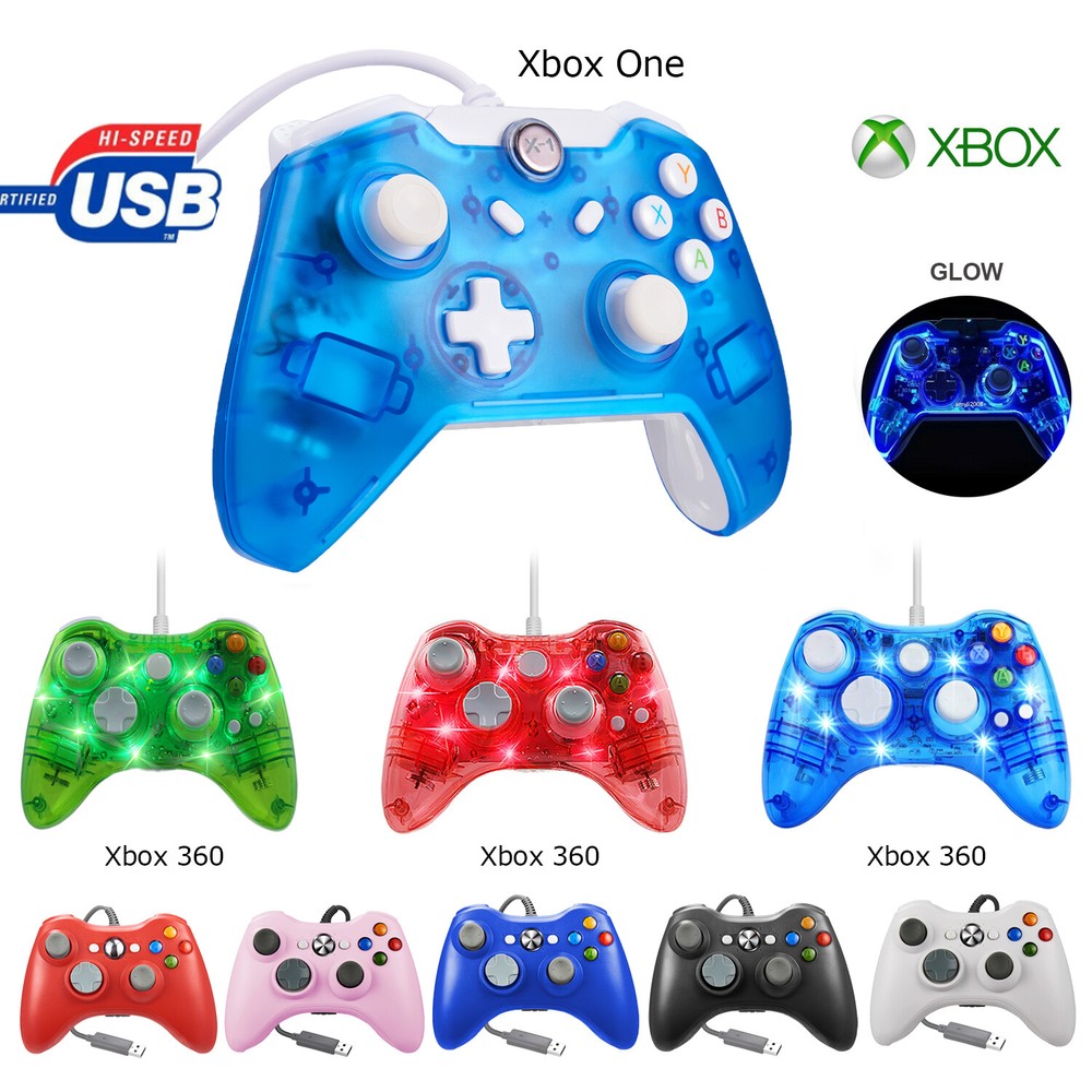 For Xbox 360/ Xbox One Console & PC Gaming USB Wired Gamepad Controller Joystick