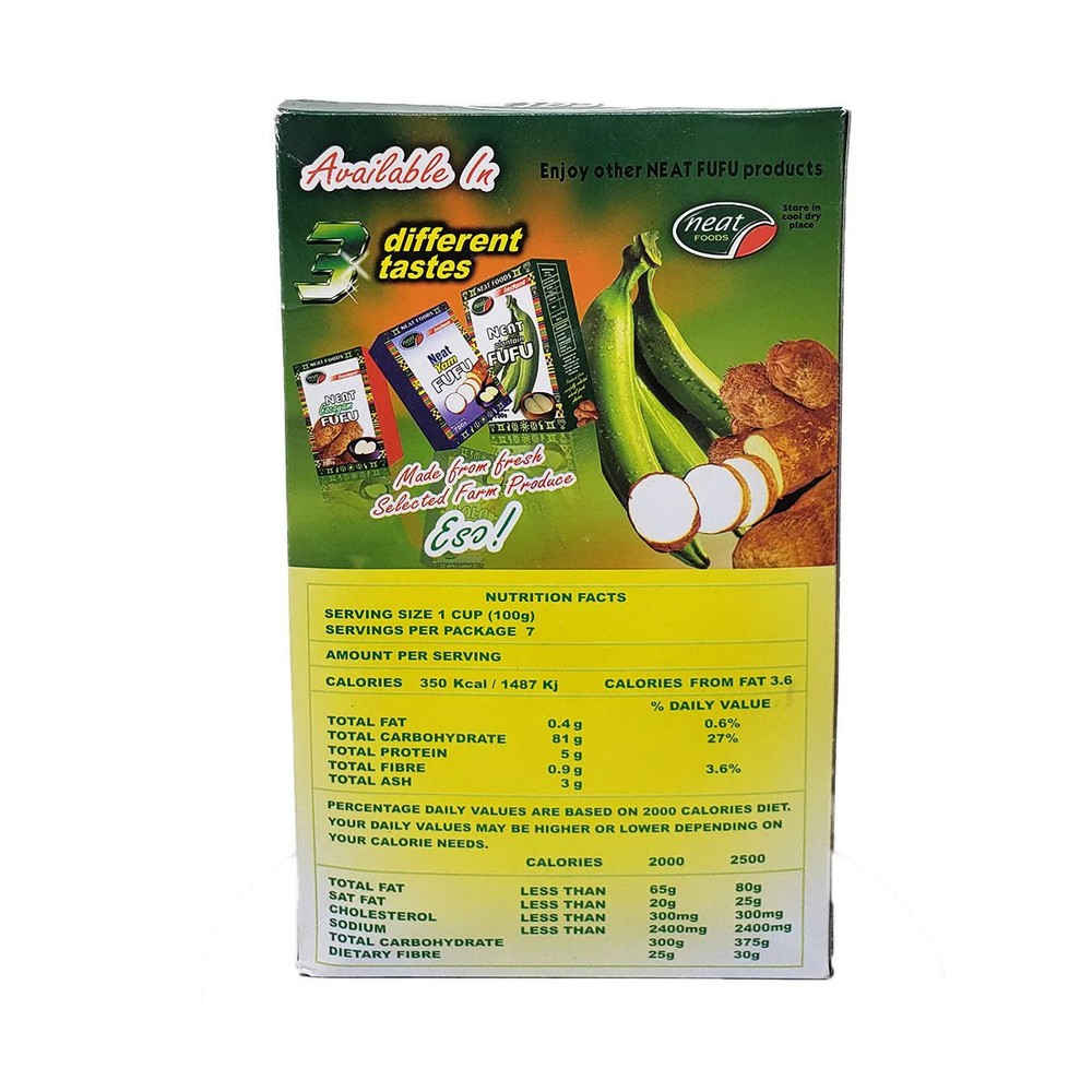 Neat Plantain Fufu