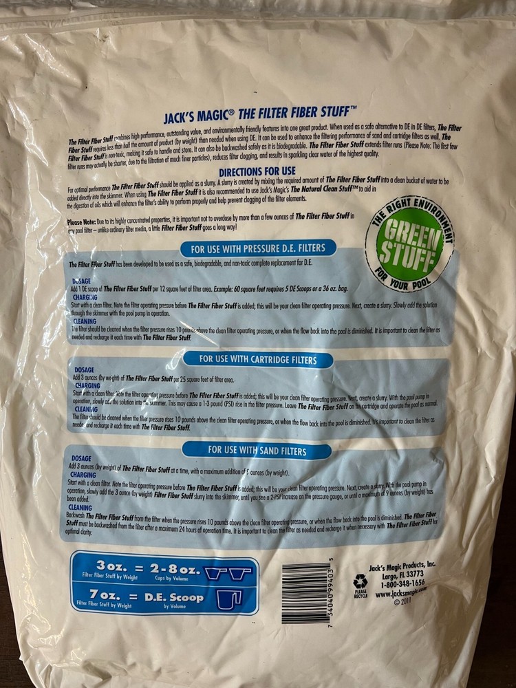 Jack’s Magic The Filter Fiber Stuff 36oz