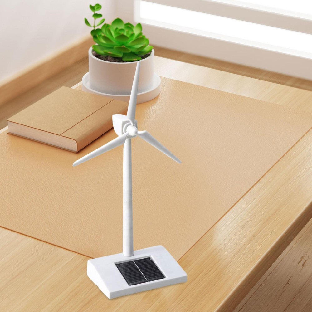 Windmill Model Vertical Wind Generator Kit Craft Ornament with Panel Mini Wind