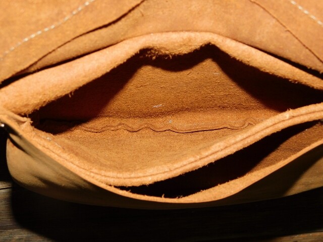 LEATHER MUZZLELOADER POSSIBLES DOUBLE POUCH BAG