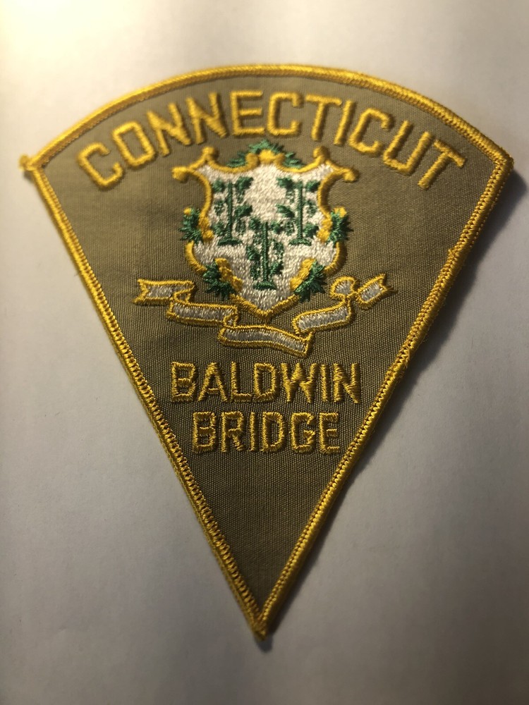 Baldwin Bridge Connecticut Police Patch ~ RARE