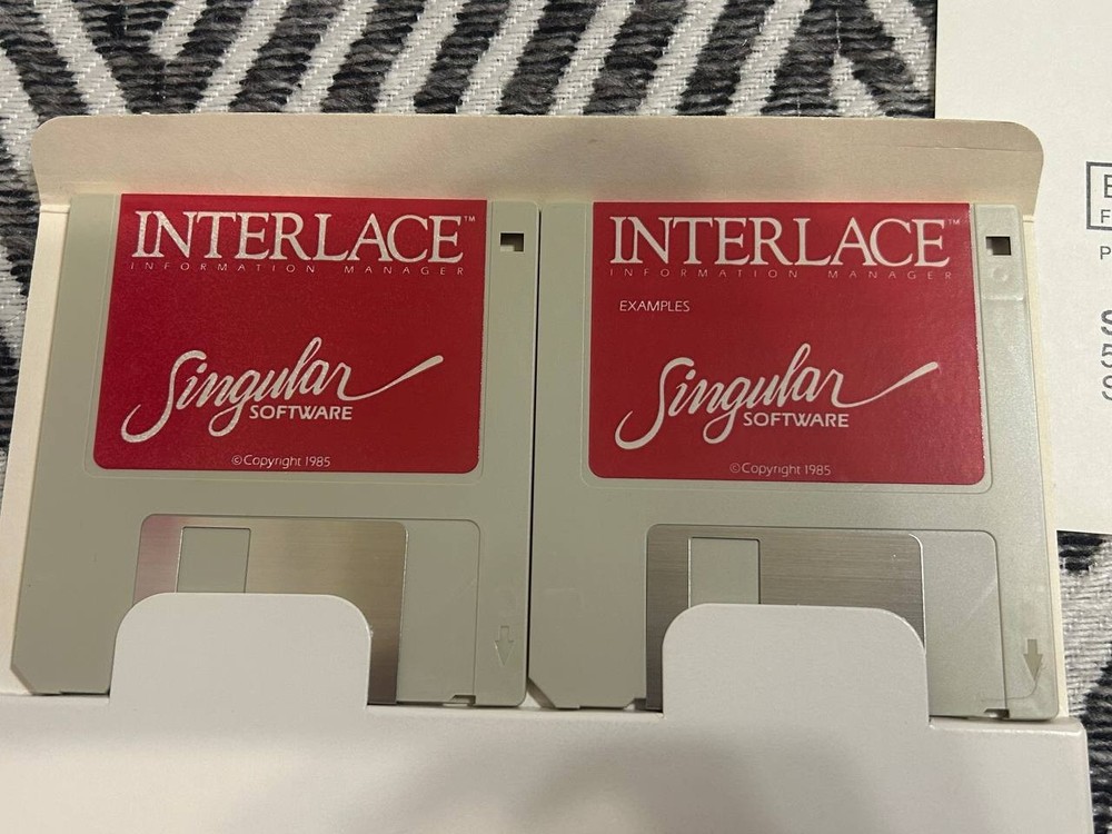 Interlace Information Manager Macintosh Software Complete Boxed w/ Disks
