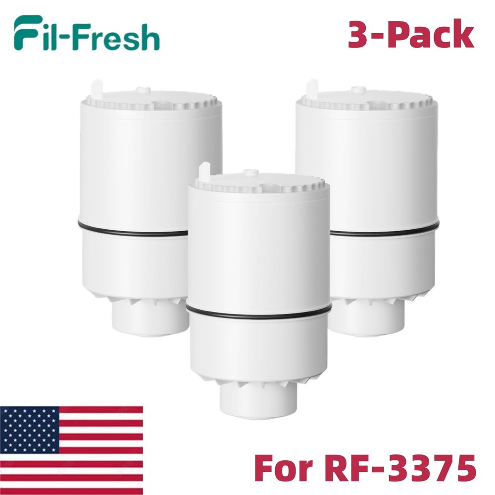 3 Pack RF-3375 Faucet Water Filter Replacement for RF-3375 FM3700 System Use