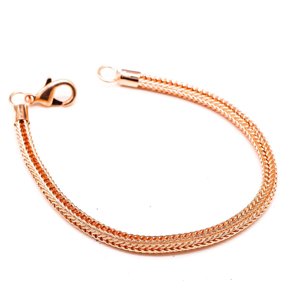 Pure Copper Bracelet Link Solid Chain Arthritis Relief Healing Energy