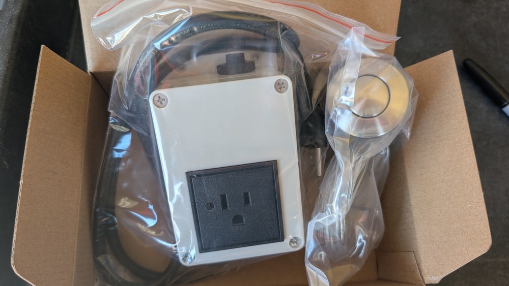 Air Switch Assembly for Garbage Disposal - Brushed Nickel Button