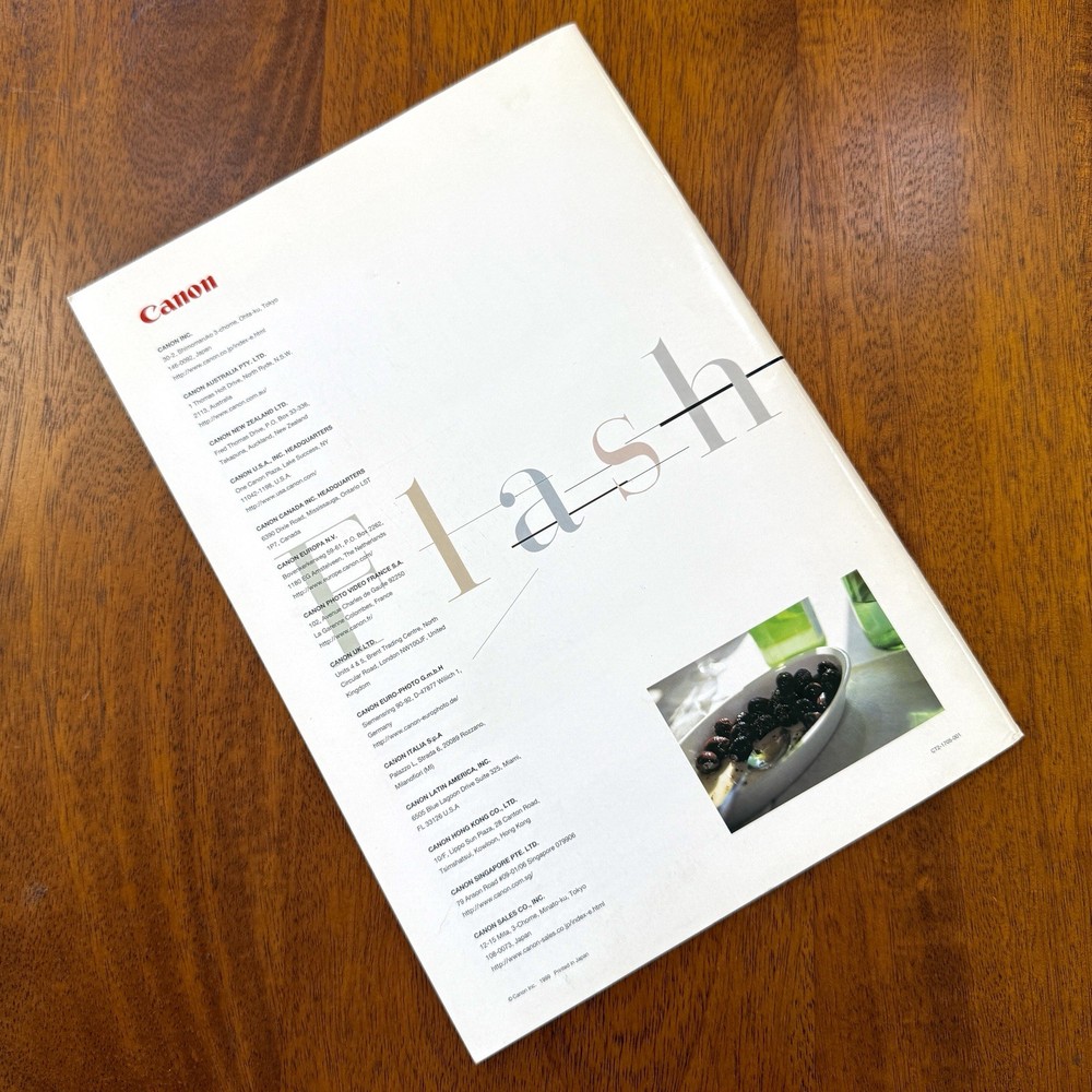 CANON Flash Work - 1999 Catalog - EX Speedlites - lighting examples from pros
