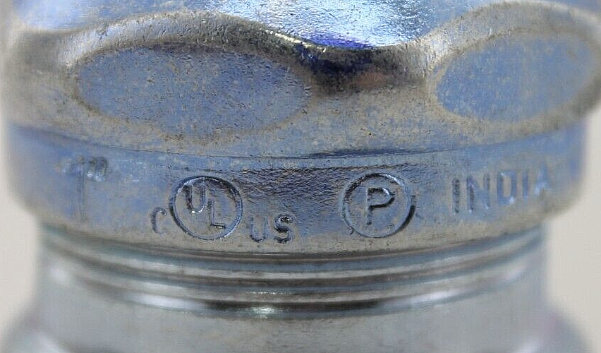 Halex 62511 Blue 1" Silver Compression Connector