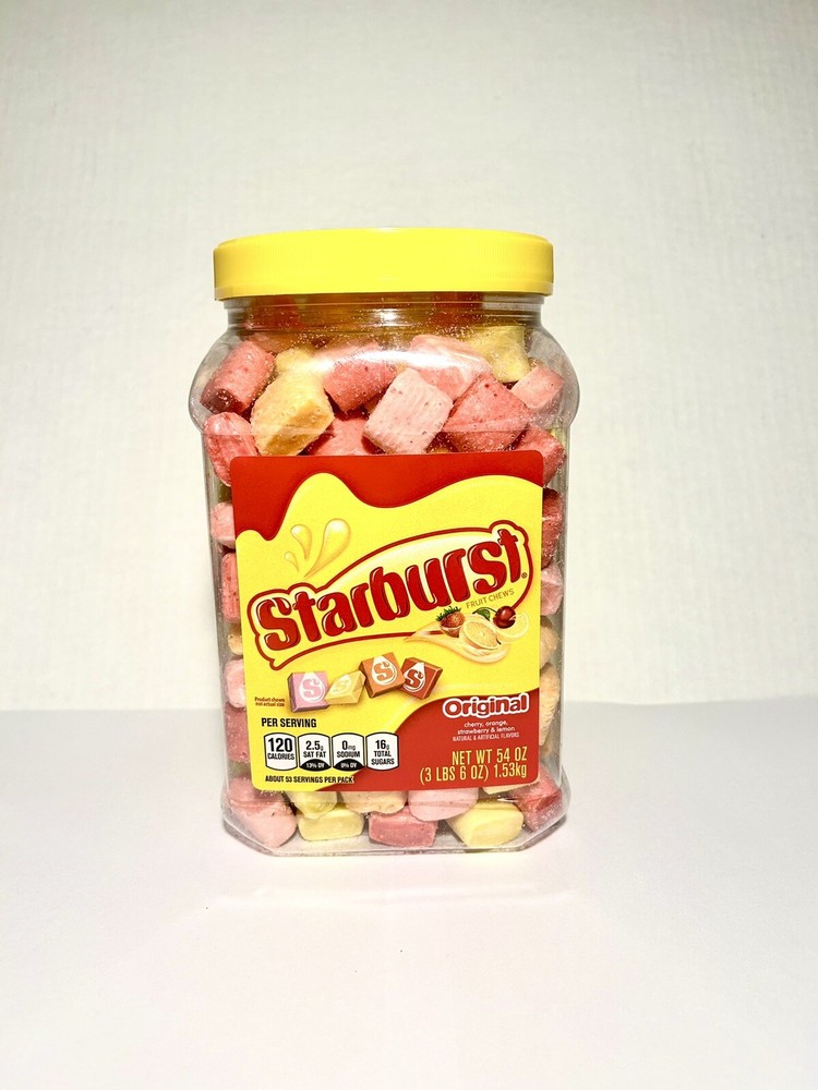 Freeze Dried Bulk Original Starburst Candy Made Fresh 54oz Container