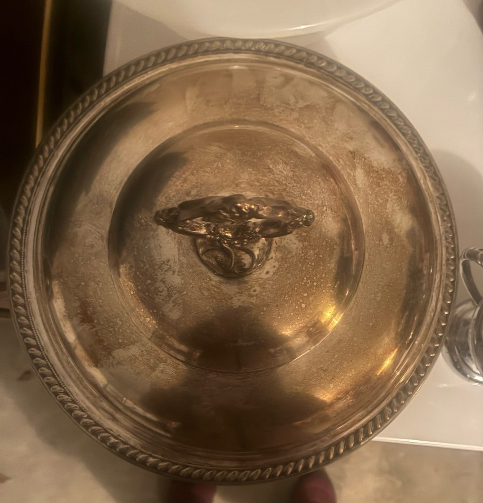 Vintage Silver Dish With Lid