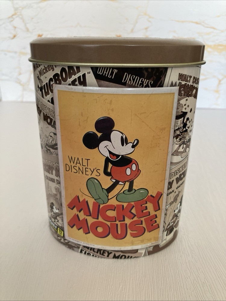 Zaini Oval Mickey Mouse Tin (Empty)