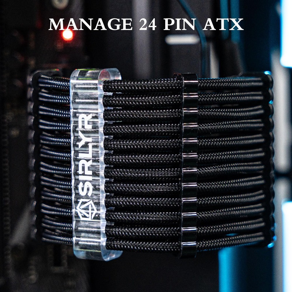 Pc Cable Combpsu Cables Combs Kit For Extension Cable Management 24 Pcs Set 12vh