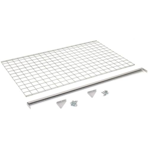 Global Industrial Wire Mesh Security Cage Accessory Shelf 48"W x 24"D