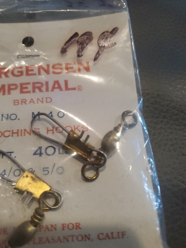 Three Large Fishing Snap Swivels Gold