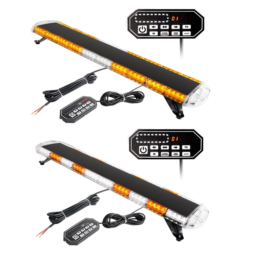 1X 47" 88LEDs Strobe Light Bar Emergency Warning Tow Response Accessory Light US