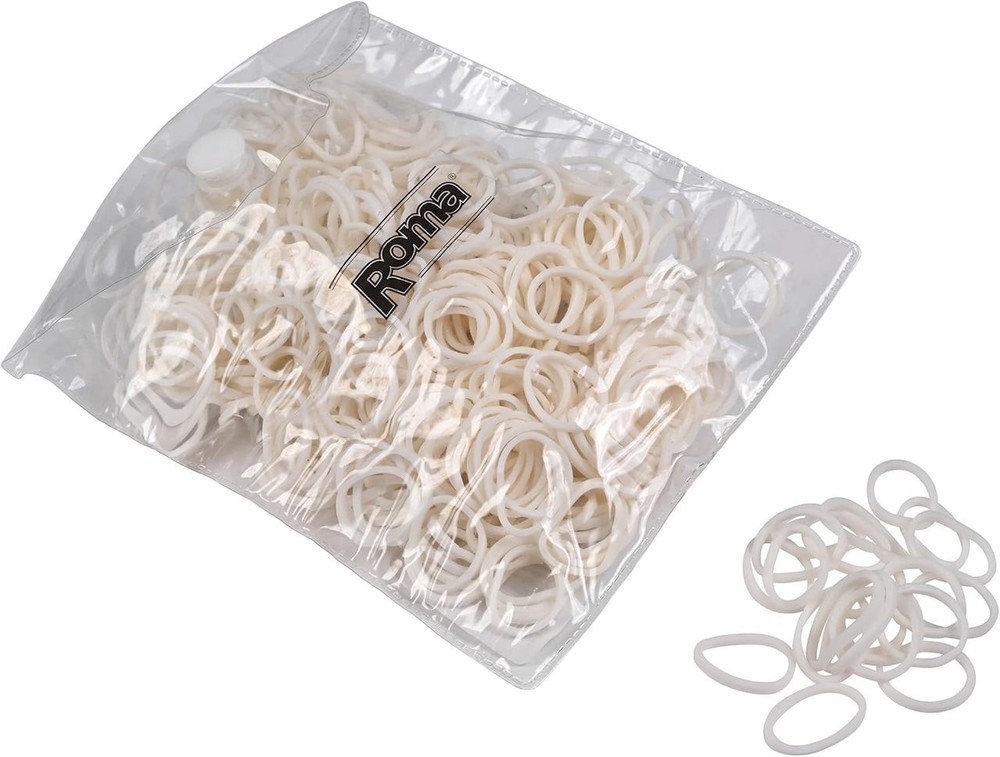 Roma Rubber Bands - White