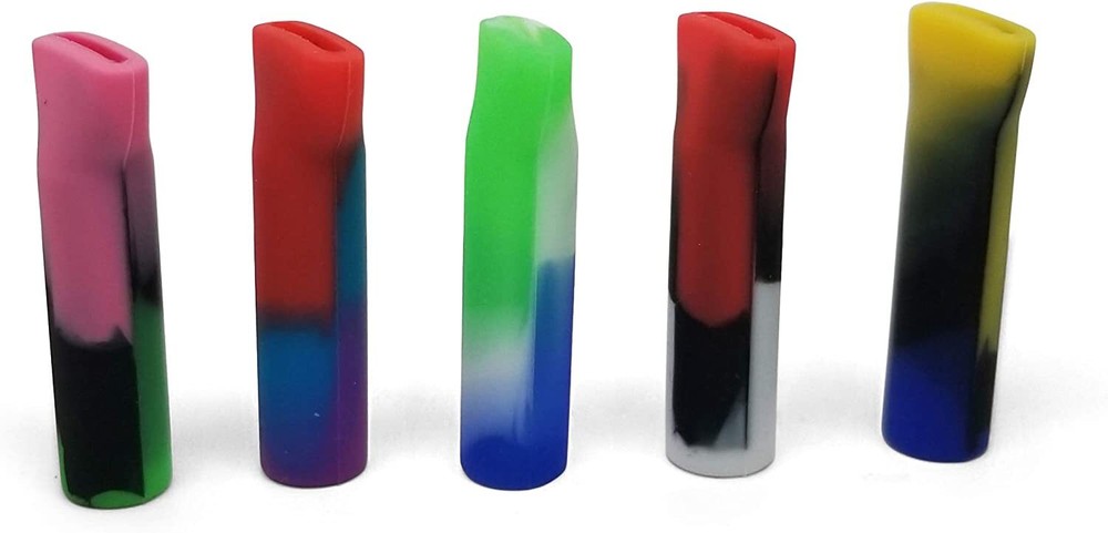 Smoke Bloo by Quik Wikk Trippy Tips Silicone Rolling Tips - 18 Pack