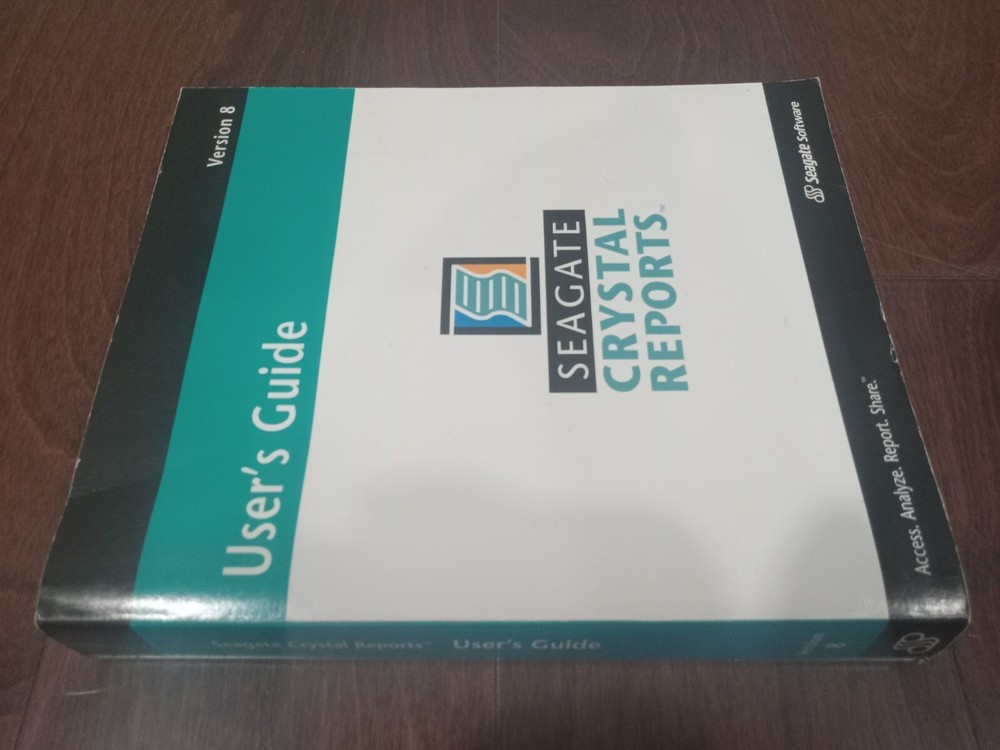 Sea gate Crystal Reports Version 8 Standard book only