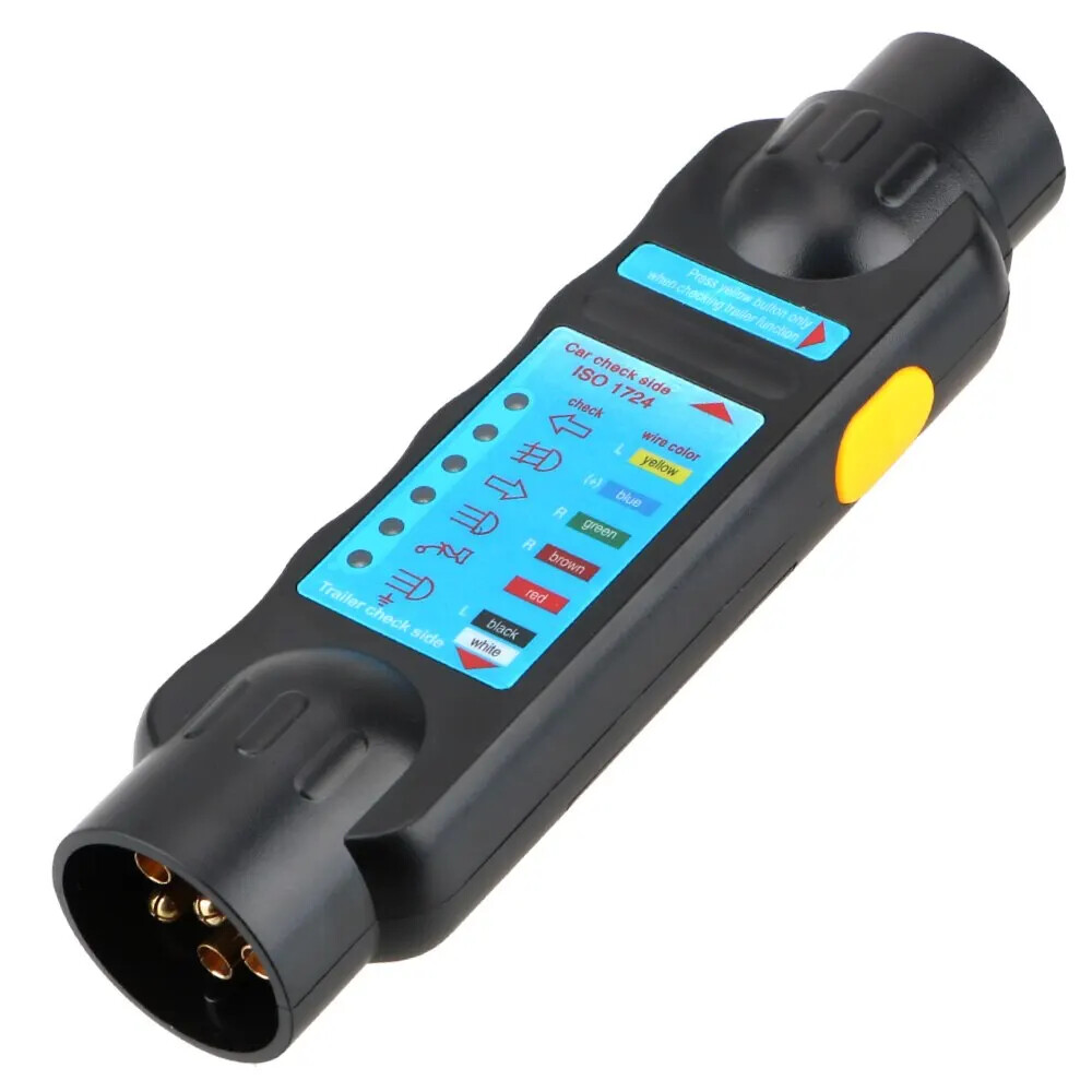 Car Towing Light Tester Trailer Plug Socket Diagnostic Tools Light Wiring Test