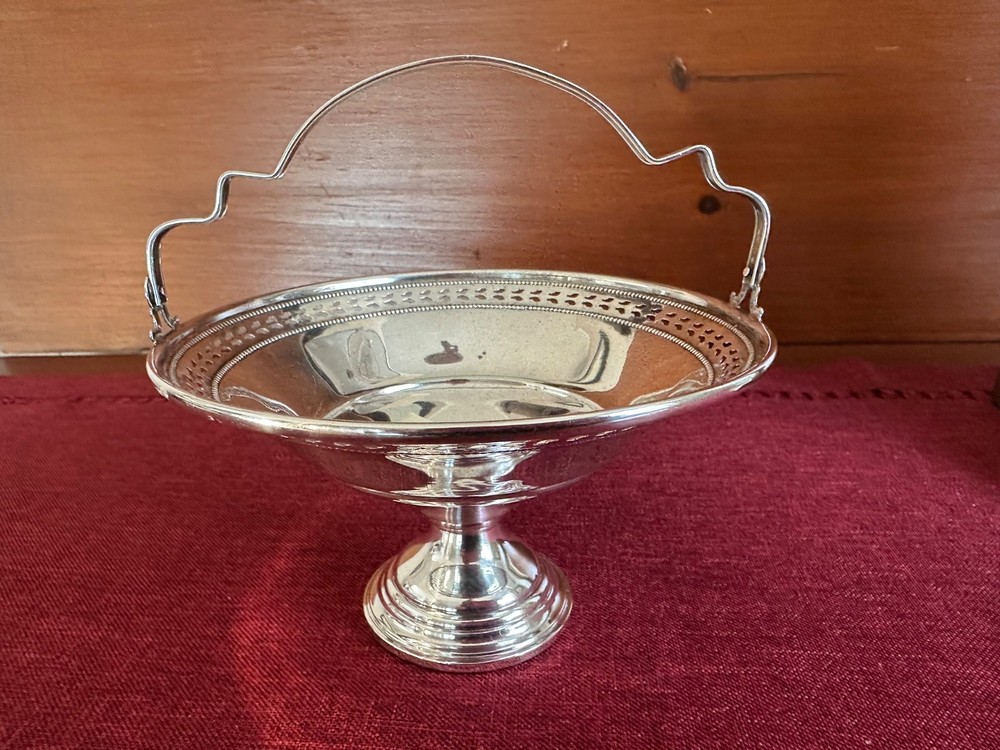 Antique El-Sil-Co Sterling Silver 2701 Cemented Base Compote