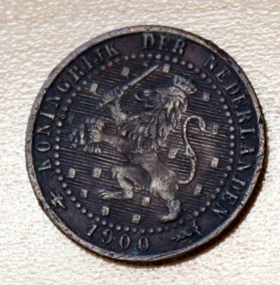 1900 Netherlands 1 Cent Large Date