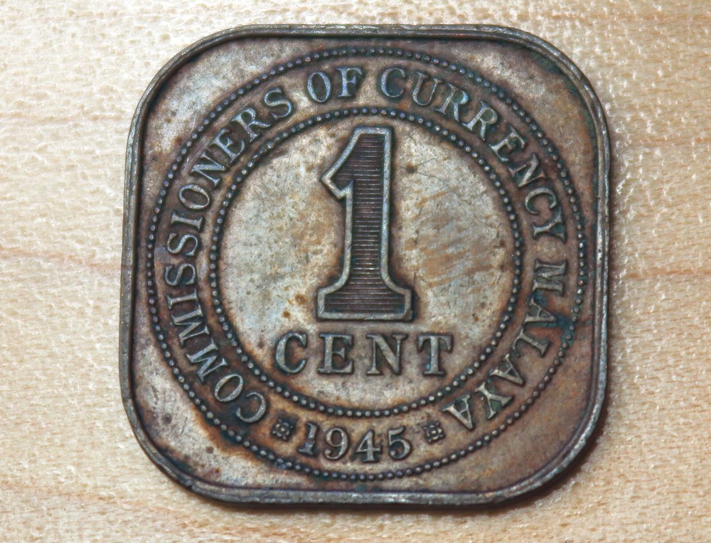 1945 Malaya 1 Cent