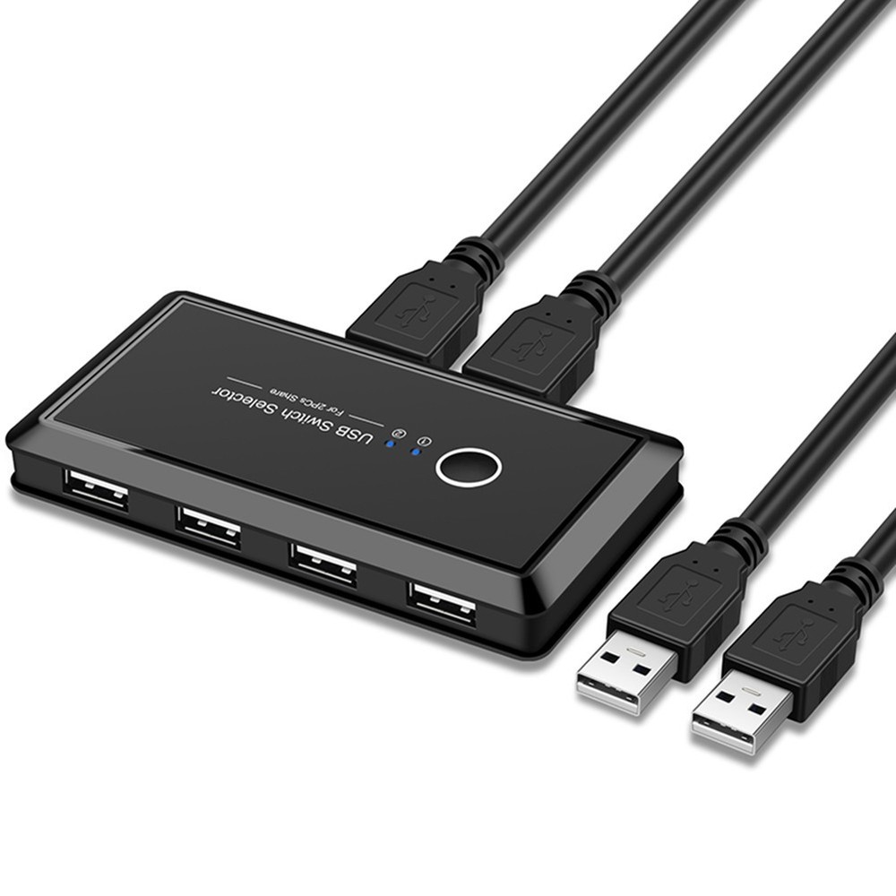 KVM Switch USB 3.0 2.0 for PC Laptop 2 Computers Users Sharing 4 USB Devices