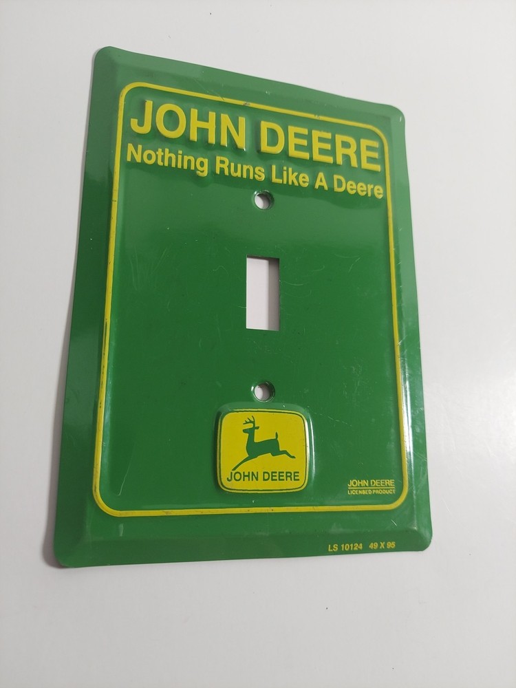 John Deere Light Switch Cover "Nothing runs Like a Deere"